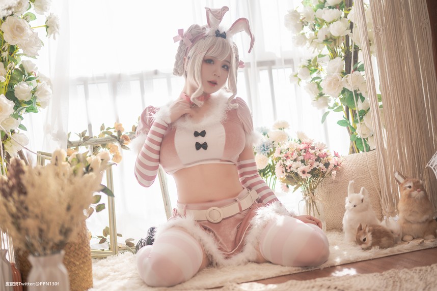 皮皮奶可可爱了啦 - 粉色兔兔 [71P-1.65GB]