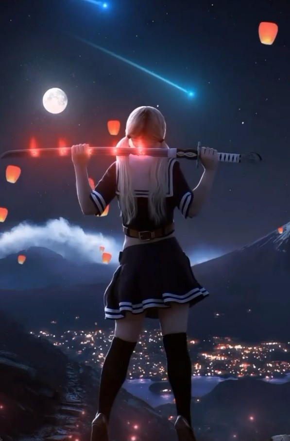 炫酷美少女手机动态壁纸