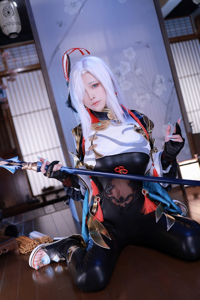 水淼aqua - 原神 申鶴 + 九条裟羅自拍