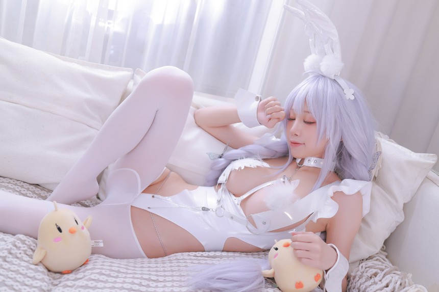 水淼Aqua - 恶毒 懒懒的白兔 [69P-75MB]