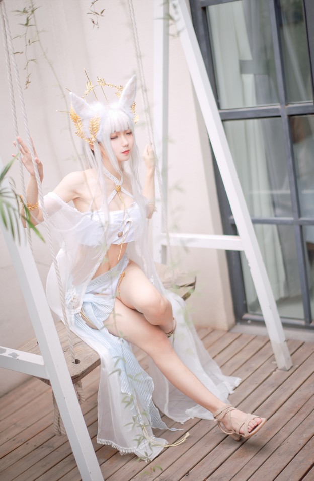 花柒Hana - 火焰猫燐/白金泳装 2套