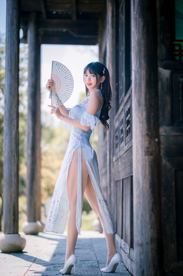 Kyokyo - 蓝色旗袍 [24P-103MB]