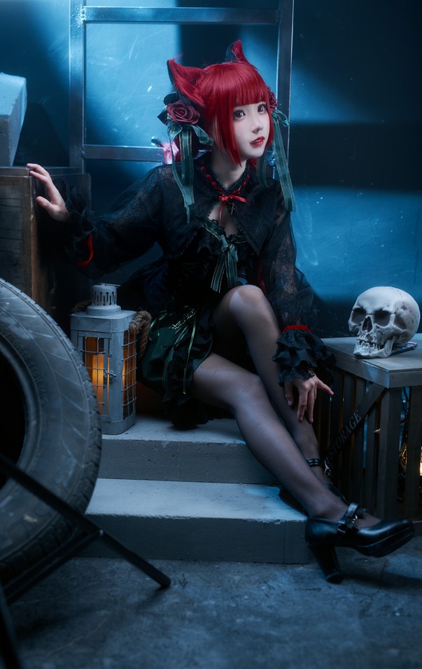 花柒Hana - 火焰猫燐/白金泳装 2套