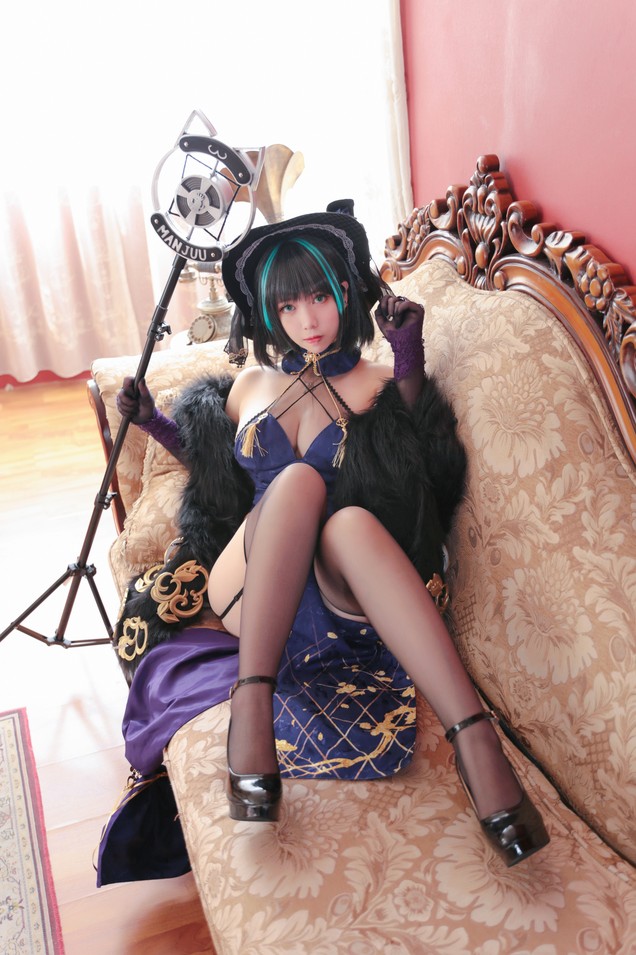 Meroko_魅瞳 - 柴郡旗袍 [33P-288MB]