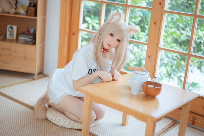 Coser衣衣 – 猫娘 黄豆粉+玛丽萝丝泳装 2套