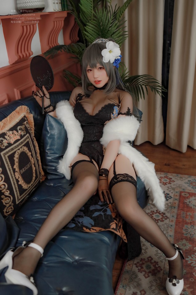 Nyako喵子 - 爱宕婚纱+路易九世旗袍 2 套