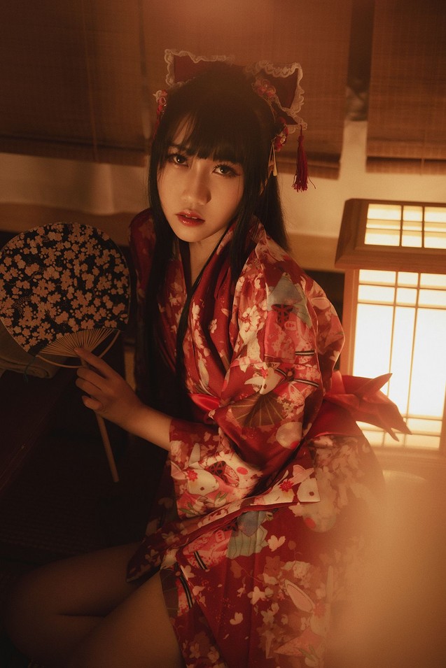 不呆猫 - 绳子和服 [111P2V-200MB]