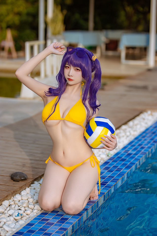 二佐Nisa - 碧蓝波拉泳装 [20P-163MB]