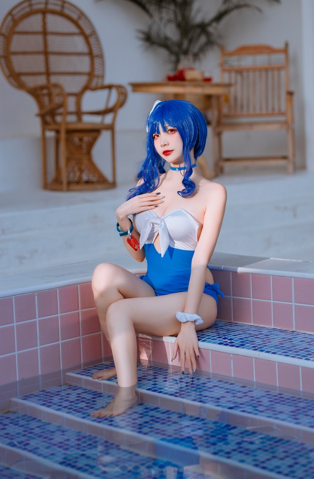 二佐Nisa - 碧蓝圣路易斯泳装 [26P-267MB]