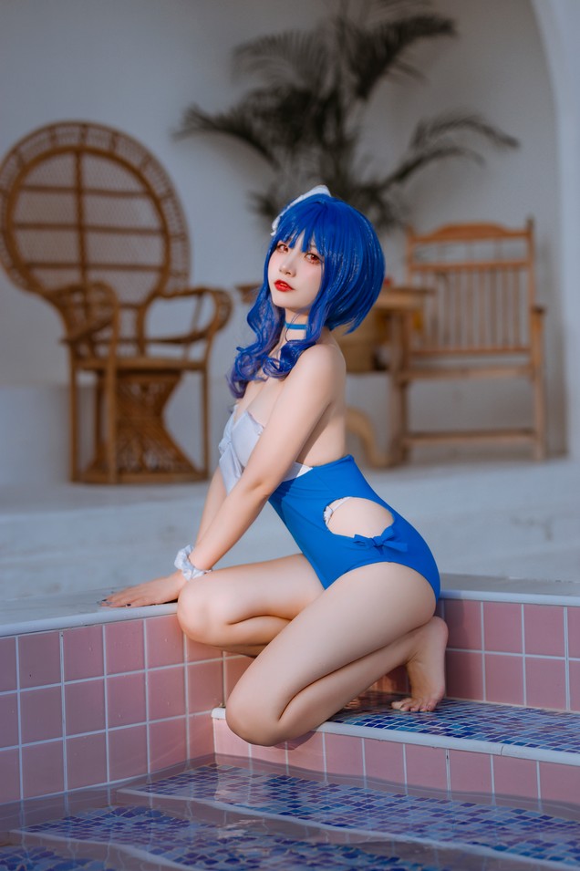 二佐Nisa - 碧蓝圣路易斯泳装 [26P-267MB]