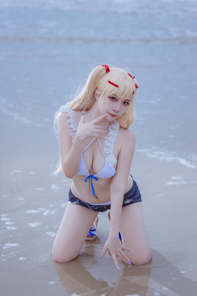 二佐Nisa - 碧蓝苏塞克斯泳装 [20P-99MB]