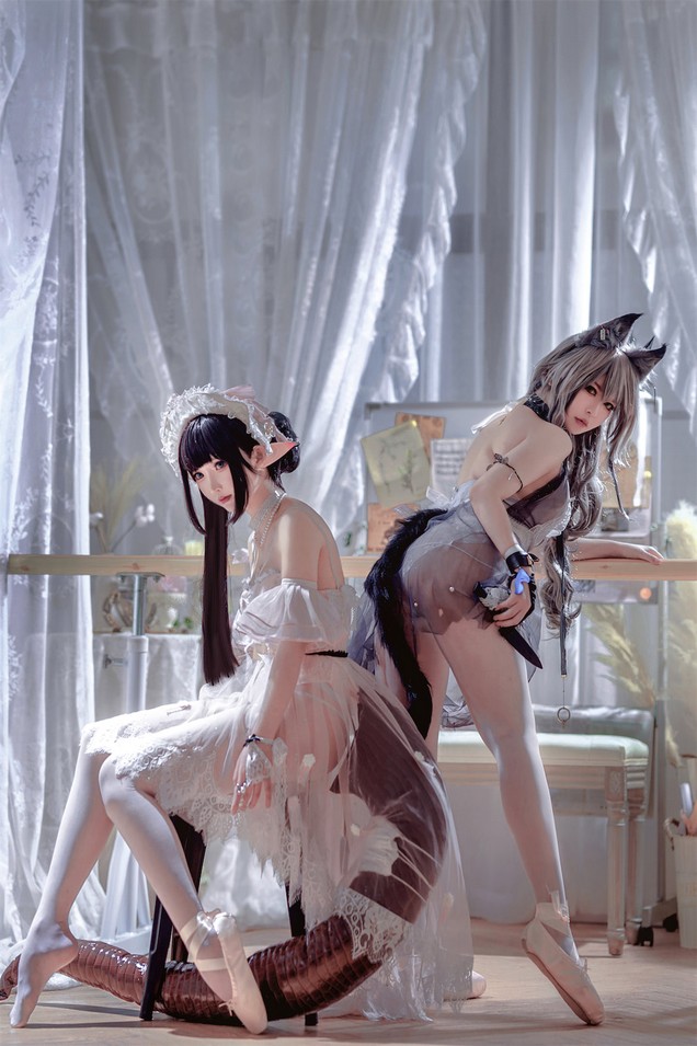 半半子&amp;面饼仙儿 - Arknights 黑x森蚺バレエ[56P-483MB]