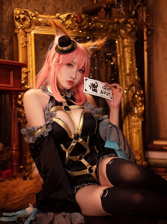 瓜希酱 – 玉藻前 漆黑魔术服 [20P-133MB]