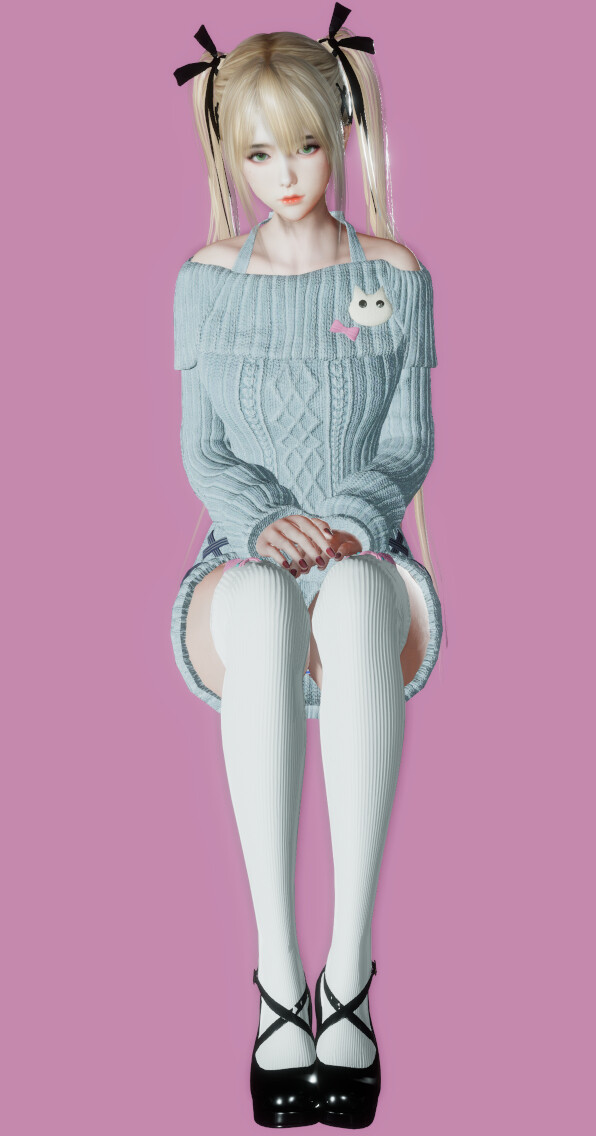 不呆猫 - 玛丽萝斯涂油 [47P10V-866MB]