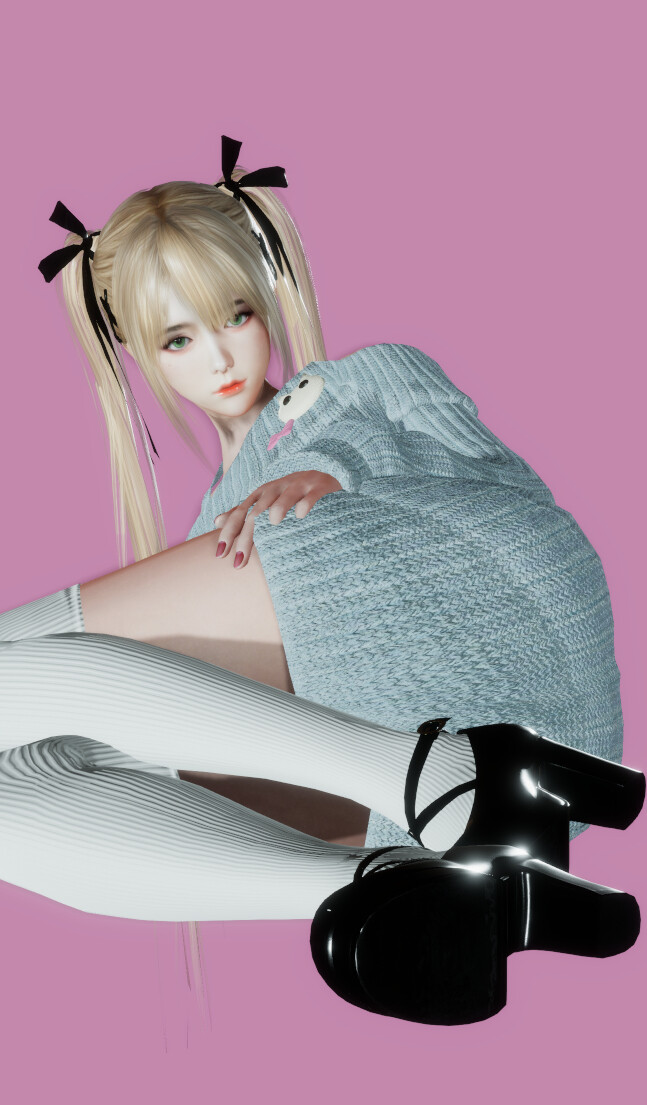 不呆猫 - 玛丽萝斯涂油 [47P10V-866MB]