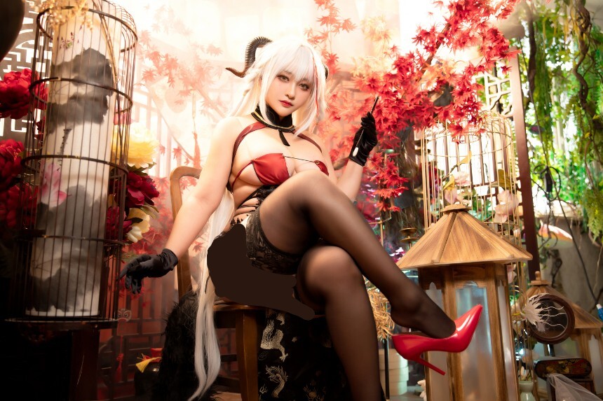 洛璃 LoLiSAMA - 埃吉尔旗袍 金龙腾祥云 [65P-866MB]