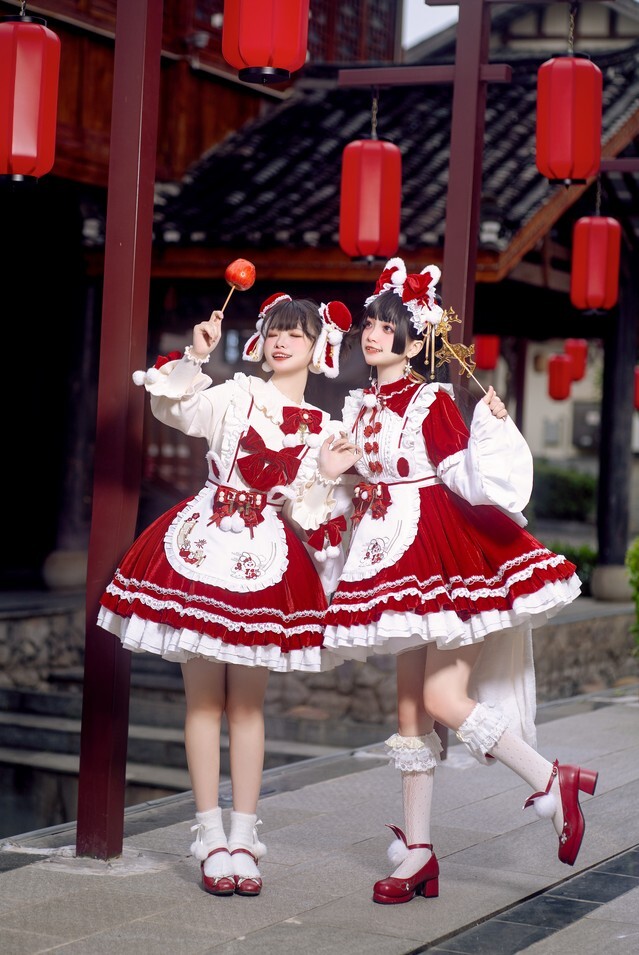 花甲conch - 兔兔战袍 洛丽塔 [18P-409MB]