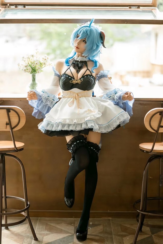 蠢沫沫 - 甘雨女仆 [14P-158MB]