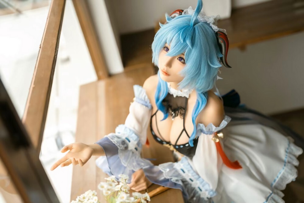 蠢沫沫 – 甘雨女仆 [14P-158MB]