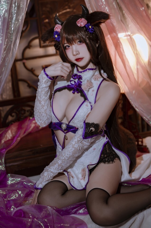 二佐Nisa - 碧蓝樫野旗袍 [24P-163MB]