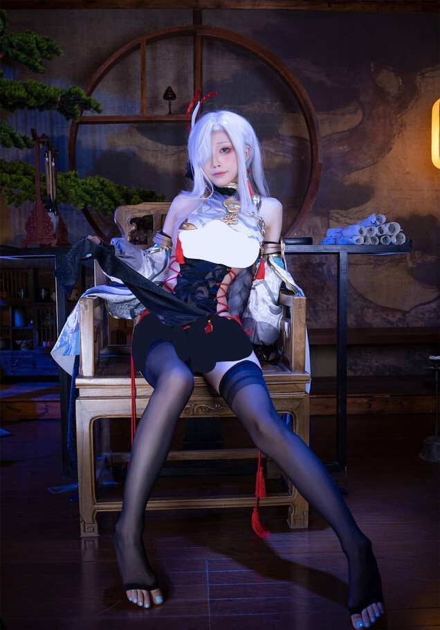 水淼Aqua - 申鹤旗袍 [91P-149MB]