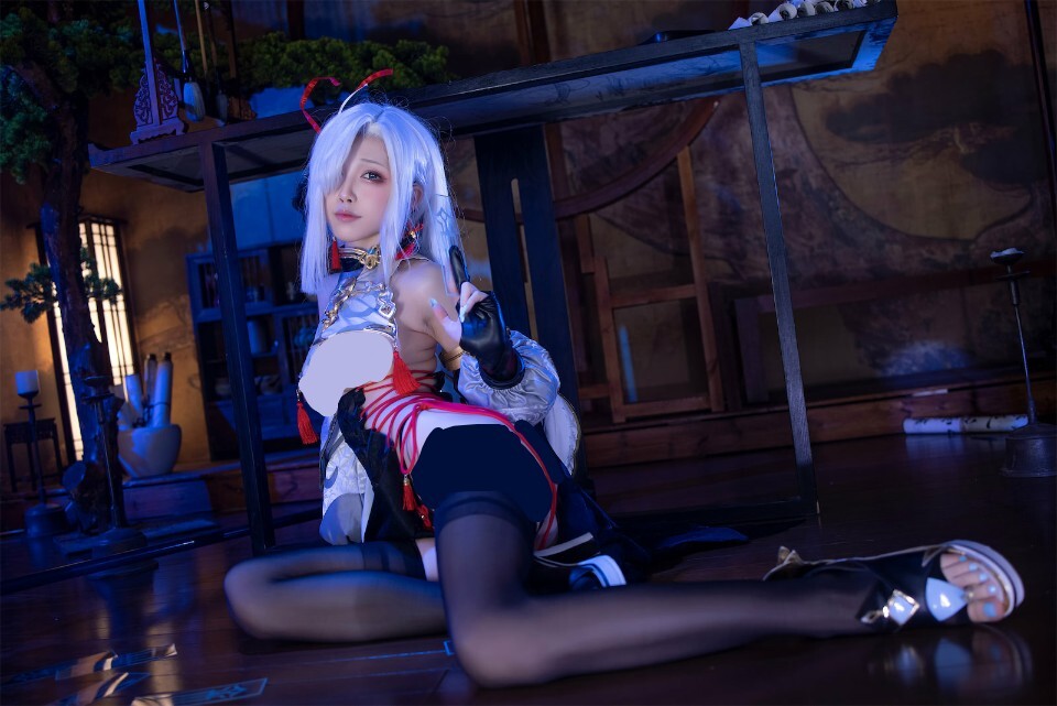 水淼Aqua - 申鹤旗袍 [91P-149MB]