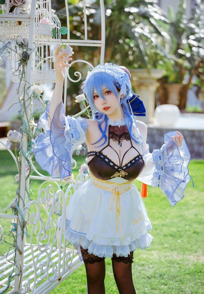 修修猫ww - 甘雨同人女仆 [15P-113MB]