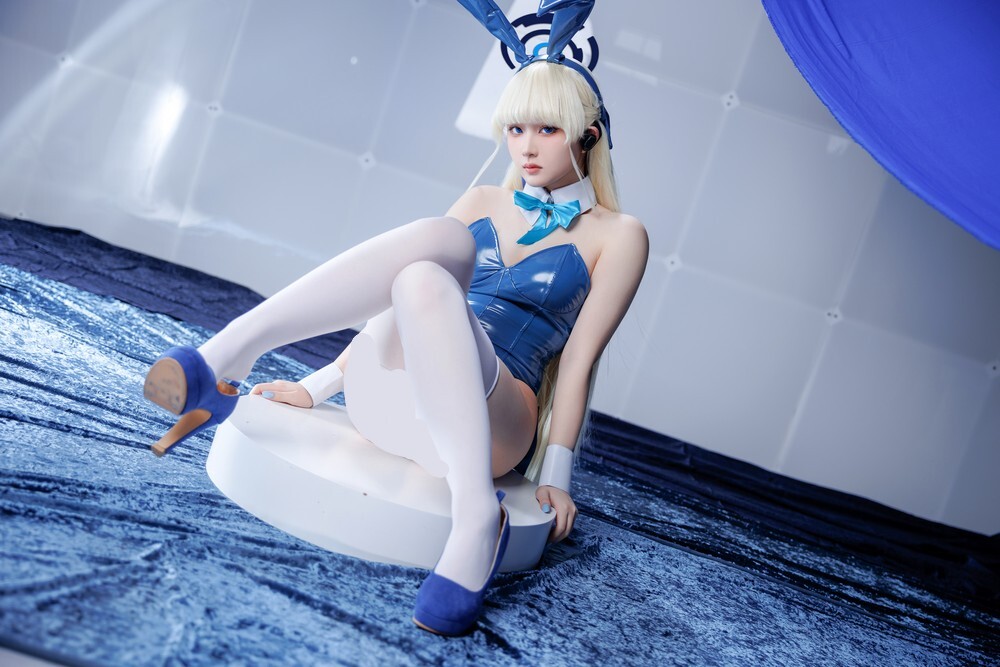 屿鱼 - Toki X 飛鳥馬トキ兔女郎 蓝色兔子 [45P-522MB]