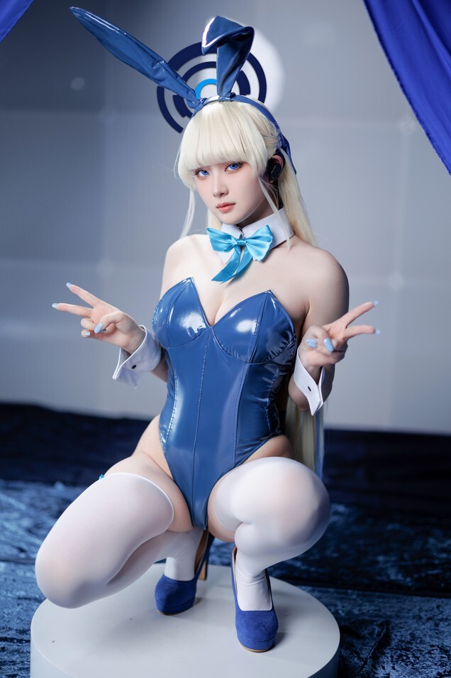 屿鱼 - Toki X 飛鳥馬トキ兔女郎 蓝色兔子 [45P-522MB]