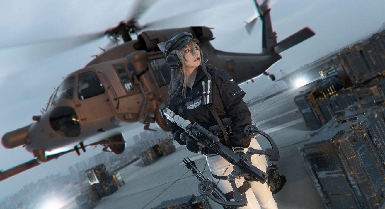 贤儿sherry - 明日方舟 天际线-黑 [13P-16MB]