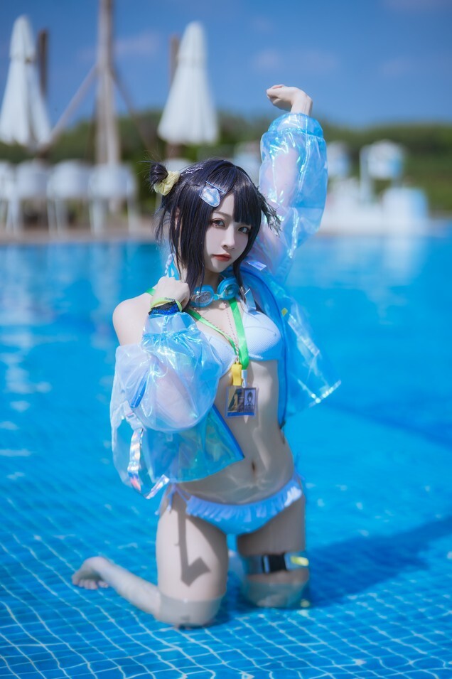 二佐Nisa - 泰拉夏日纪事 方舟羽毛笔泳装 [25P-349MB]