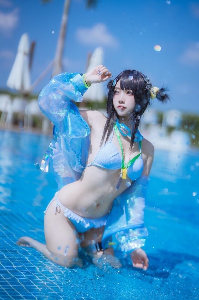 二佐Nisa - 泰拉夏日纪事 方舟羽毛笔泳装 [25P-349MB]