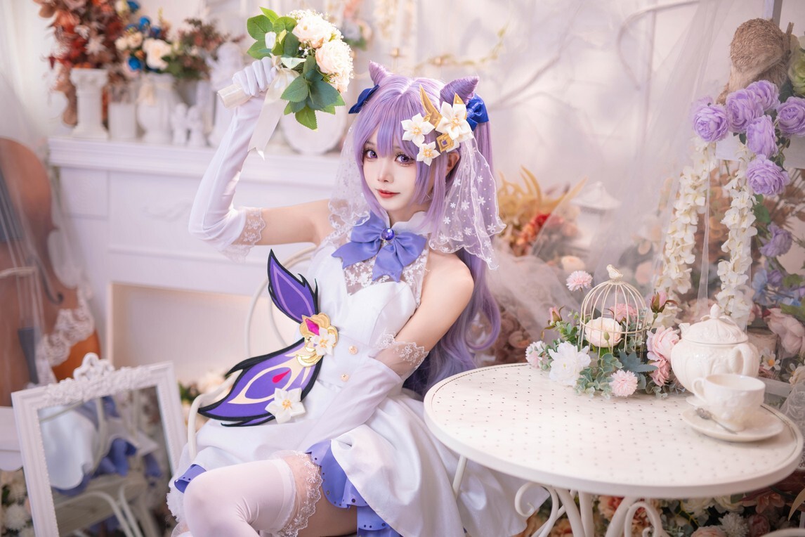 艾西aiwest – 刻晴花嫁 [40P-545MB]