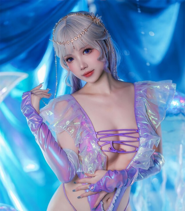 雪晴Astra - 水母镭射泳衣 [72P4V-550MB]