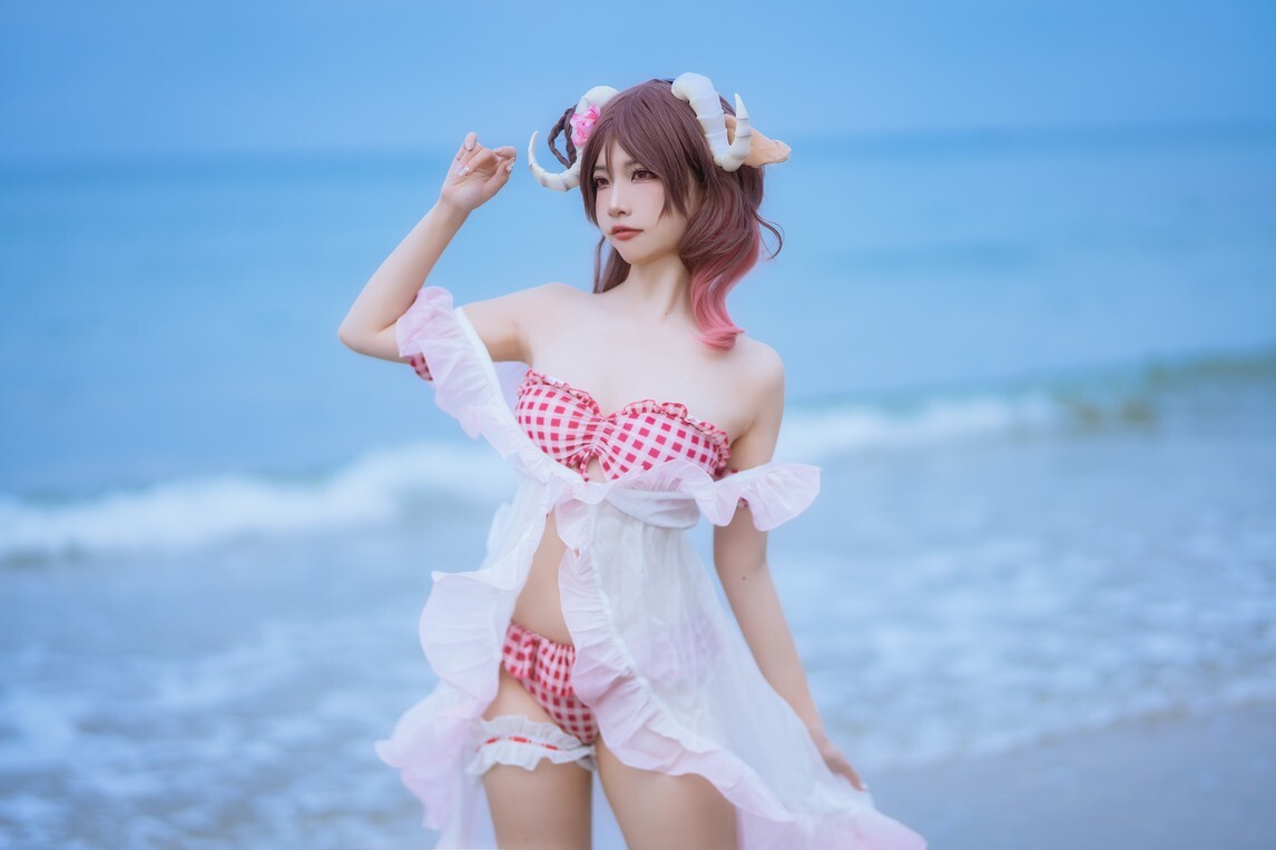 二佐Nisa - 泰拉夏日纪事 方舟艾雅法拉泳装 [34P-594MB]