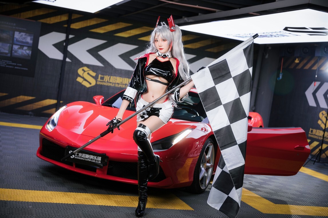 Momoko葵葵&amp;瓜希酱 - 碧蓝航线 欧根&amp;企业 赛车女郎 [58P-277MB]