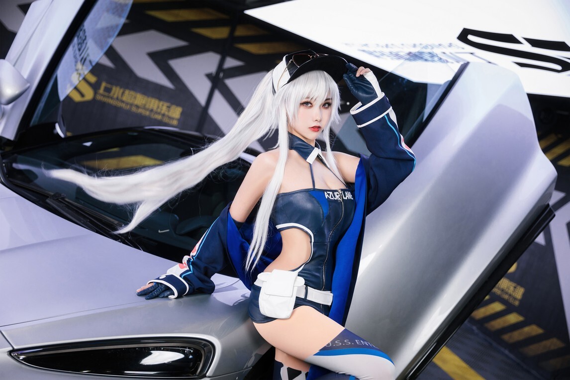 Momoko葵葵&amp;瓜希酱 - 碧蓝航线 欧根&amp;企业 赛车女郎 [58P-277MB]