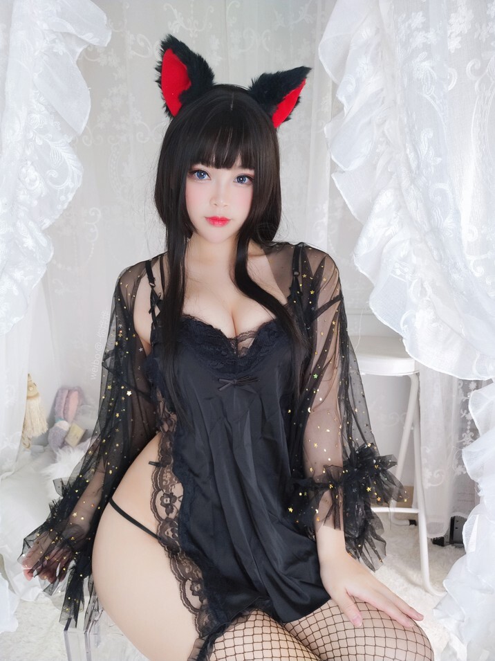 白烨 - 黑系猫咪少女 [62P21V-1.21GB]