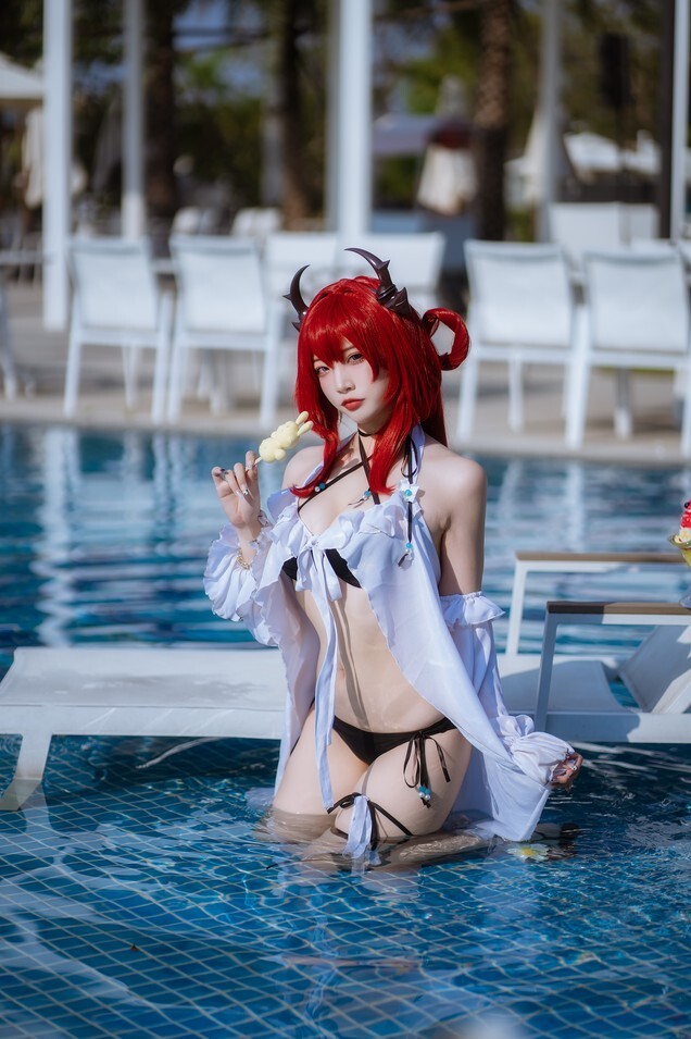 二佐Nisa - 泰拉夏日纪事 方舟史尔特尔泳装 [40P-1.07GB]