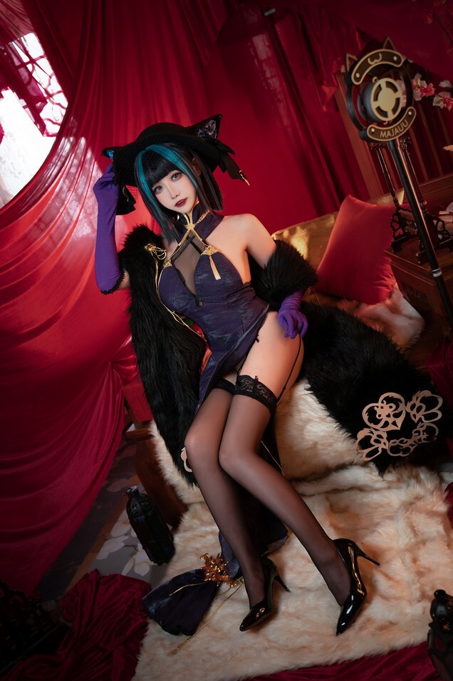 Momoko葵葵 - 碧蓝航线柴郡 音乐绚烂CaitSith [16P-23MB]