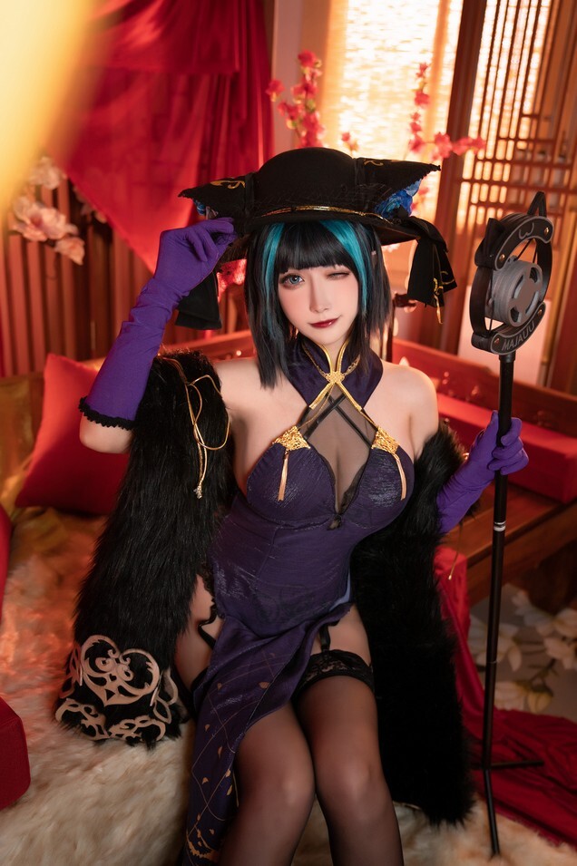 Momoko葵葵 – 碧蓝航线柴郡 音乐绚烂CaitSith [16P-23MB]