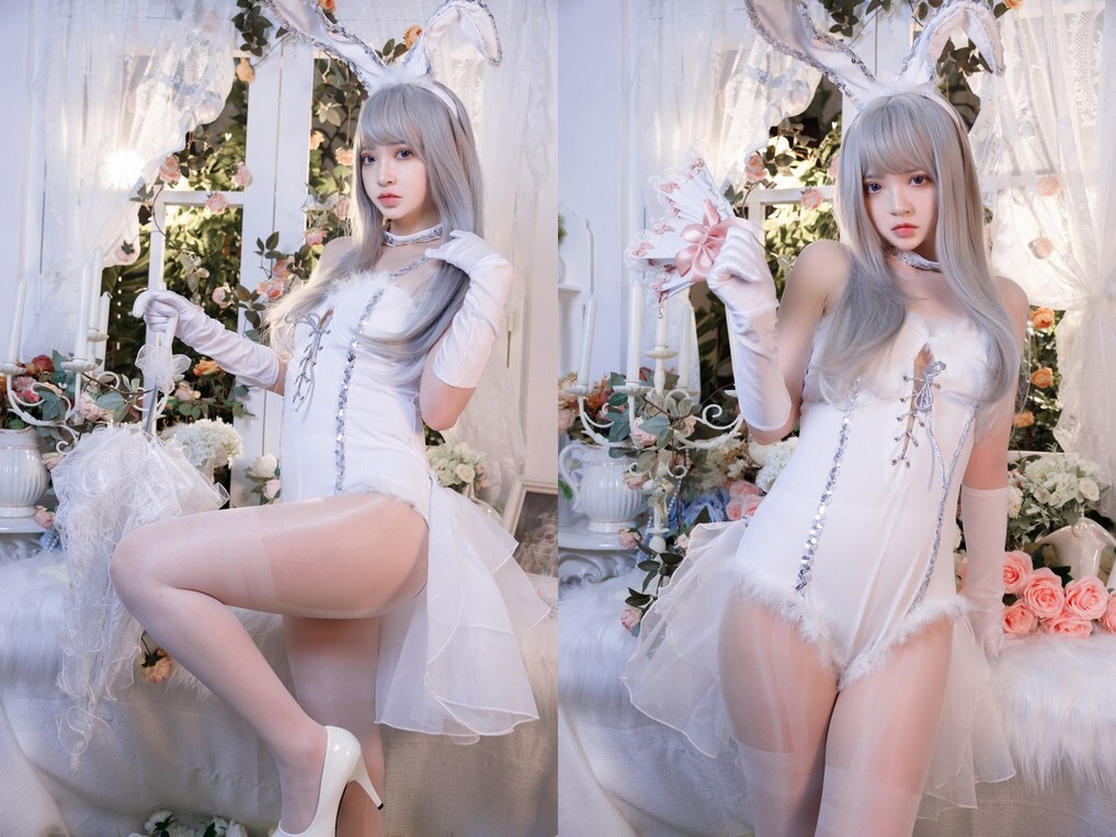 疯猫ss – 纯白绒绒兔 [40P2V-1.02GB]