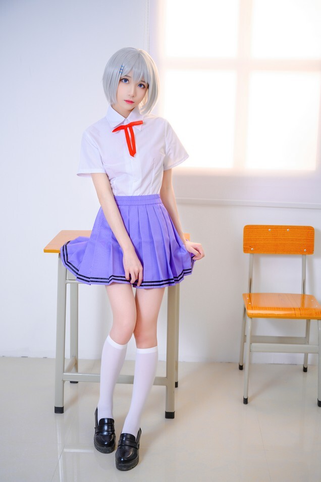 Tomoyo酱 - 鸢一折纸 校服 [12P-61MB]