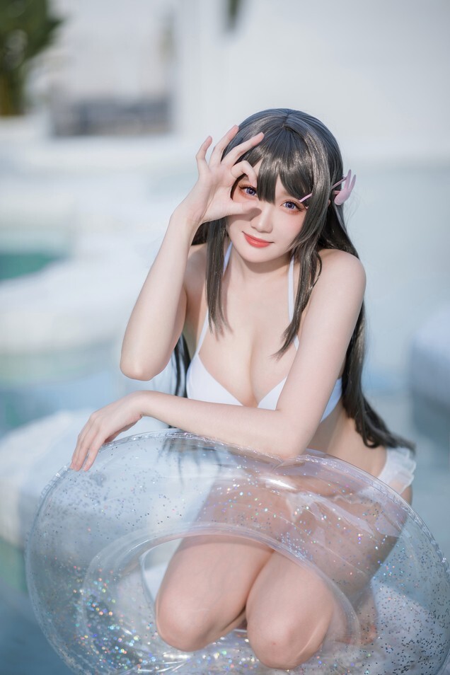 瓜希酱 - 樱岛麻衣 泳装 [28P-107MB]