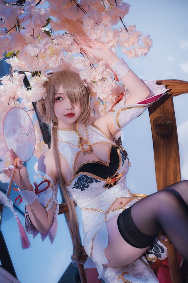 雪晴Astra – 崩坏3 丽塔·浣溪沙旗袍 [56P-442MB]