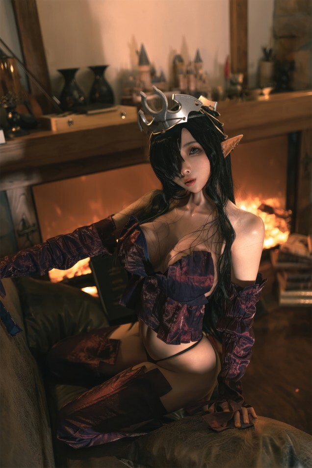 杏仁曲奇 – 黑兽 精灵女王 [60P-515MB]