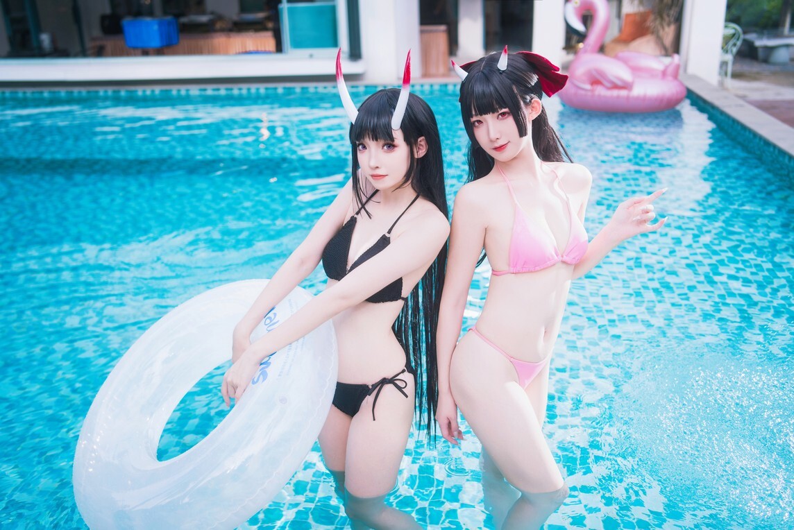 封疆疆v&amp;祖木子 - 能代x酒匂泳装 [86P-1.13GB]