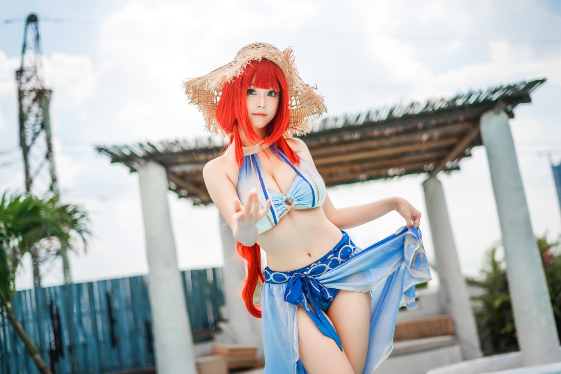 蜜汁猫裘 - 原神 妮露泳装 [21P-250MB]