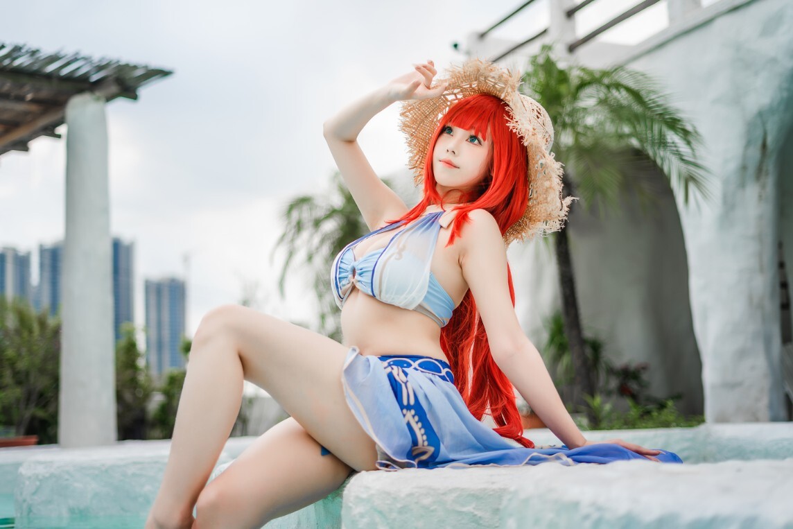 蜜汁猫裘 - 原神 妮露泳装 [21P-250MB]