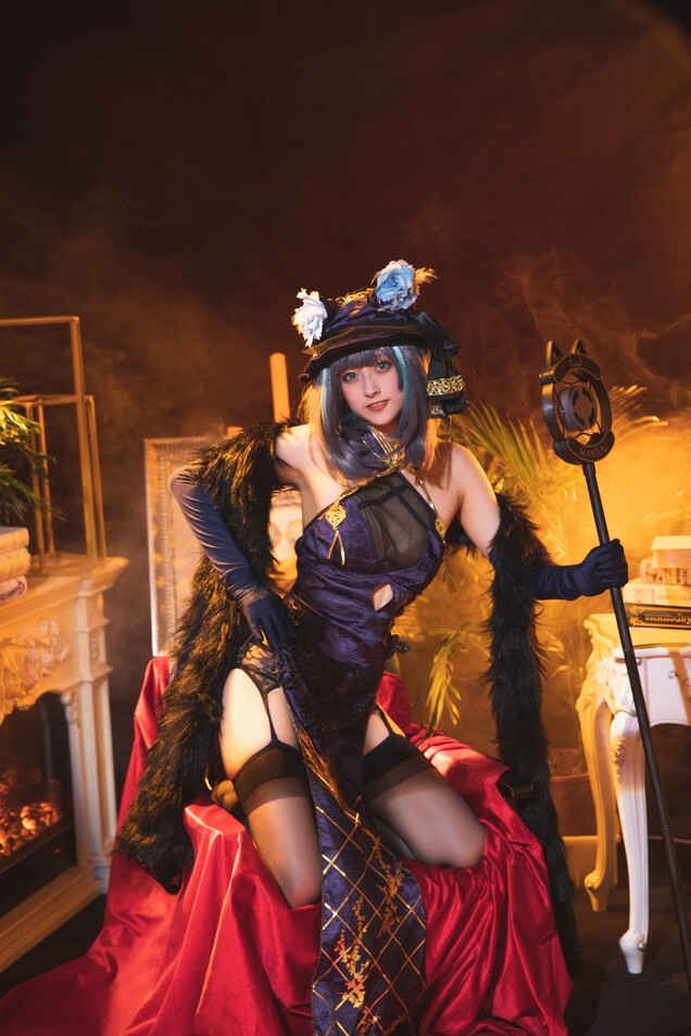 冬马路纱 (Luisa_零纱)- 碧蓝航线 柴郡旗袍 [53P-640MB]